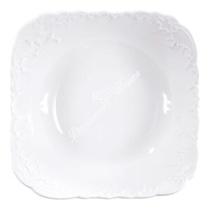 Salaterka-kwadratowa-27-cm-Rococo-Maria-0001-2 Salaterka 27 cm Ćmielów- Rococo Biały 0001